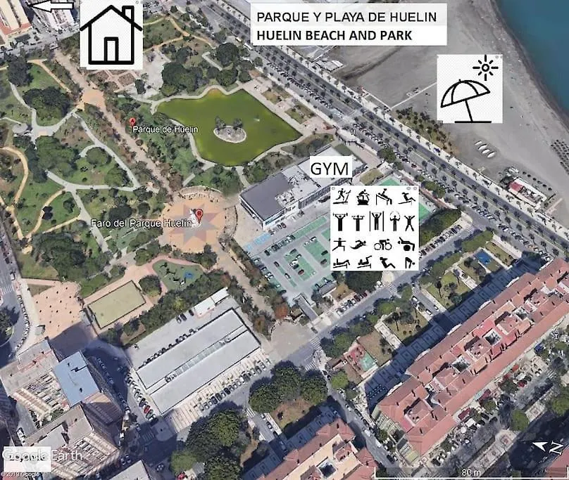 3 Bedrooms City Center And Beach Malaga Apartament